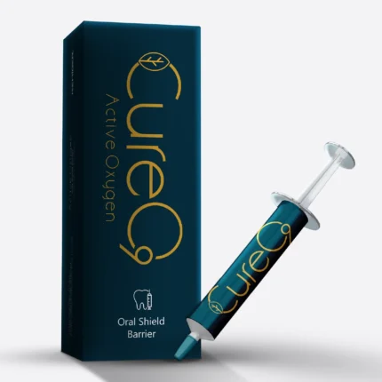CureO9 Oral Shield Barrier, dental operasyonlar sonrası ağız dokusunu besler ve iyileşmeyi hızlandırır. Enfeksiyonlara karşı koruma sağlar ve implant sonrası destek sunar.