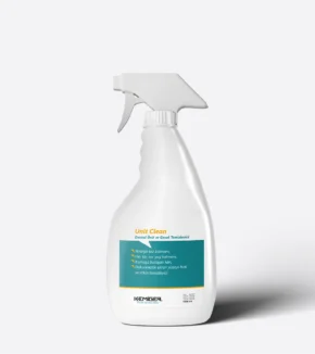 Unit Clean, diş kliniklerinde ünitler, koltuklar ve genel yüzeylerde zor kir ve yağları kolayca temizleyen, dokunmatik ekranlar ve kumaşlardaki lekeleri hızlıca gideren etkili bir temizleyicidir. Ev ve otomobil temizliğinde de güvenle kullanılabilir.